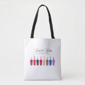 Nagellak Kleurenset Nagelsalon Tote Bag (Voorkant)