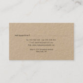 Nagellak kunstenaar schoonheidsspecialiste salon afsprakenkaartje (Achterkant)