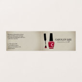 Nagellak Manicure Monogram Visitekaartje (Buitenkant ongevouwen)