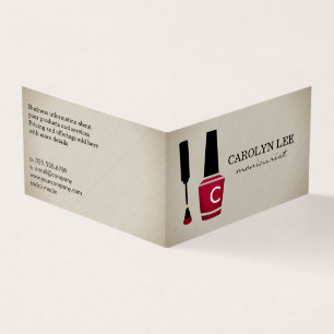 Nagellak Manicure Monogram Visitekaartje