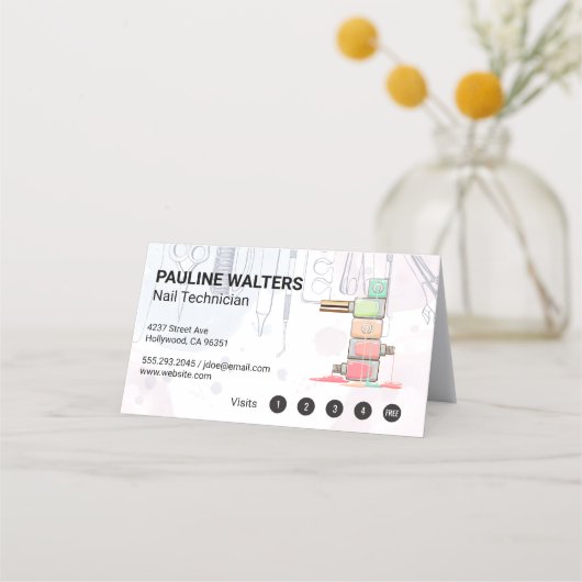 nagellak | Manicure Tools Klantenkaartje (Voorkant)
