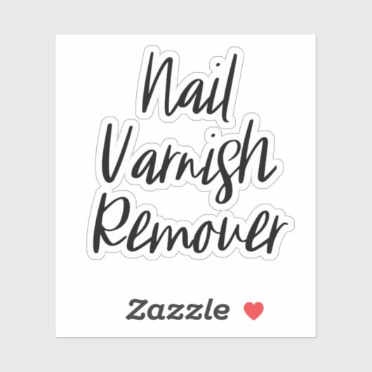 Nagellak Remover Opslag Sticker (Vel)