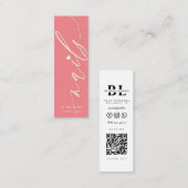 Nagellak salon manicure specialist mini visitekaartje (Voorkant / Achterkant)