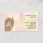 nagellak slachterij hand nagellak technicus visitekaartje (Achterkant)