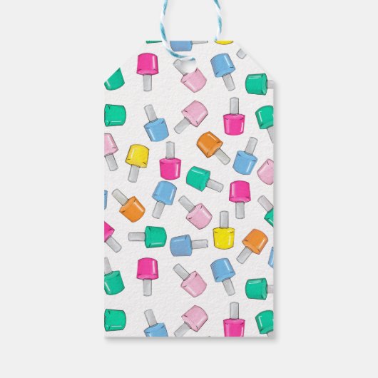 Nagellak Spa Party Manicure Beauty Verjaardag Cadeaulabel (Achterkant)