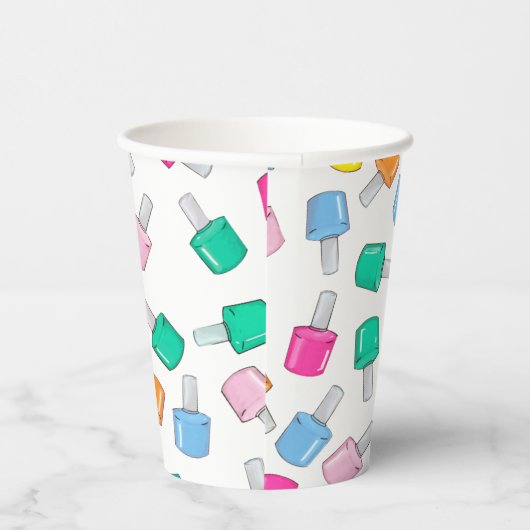 Nagellak Spa Party Manicure Beauty Verjaardag Papieren Bekers (Rechts)