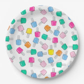 Nagellak Spa Party Manicure Beauty Verjaardag Papieren Bordje (Voorkant)