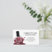 Nagellak splash | Dieprood Visitekaartje (Staand voorkant)