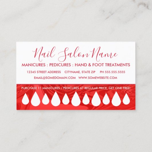 nagellak verfdrager tlinecyte klantenkaartje (Achterkant)