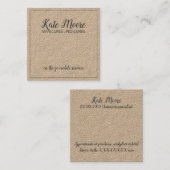 Nagelmanicurist of pedicurist schoonheidsdienst vierkante visitekaartje (Voorkant / Achterkant)