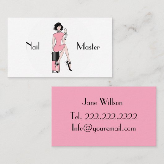 Nagelmeester Visitekaartje (Voorkant / Achterkant)