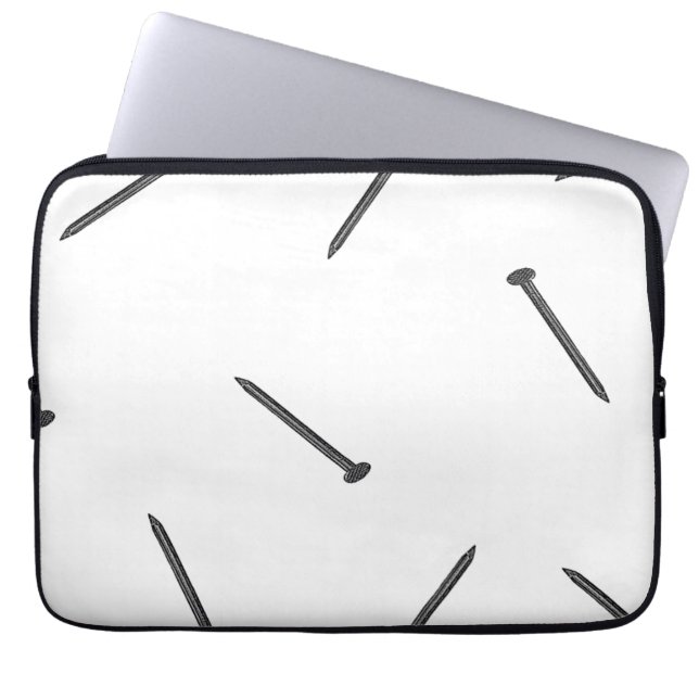 nagelpatroon laptop sleeve (Voorkant)