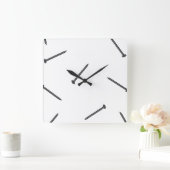 nagelpatroon vierkante klok (Huis)