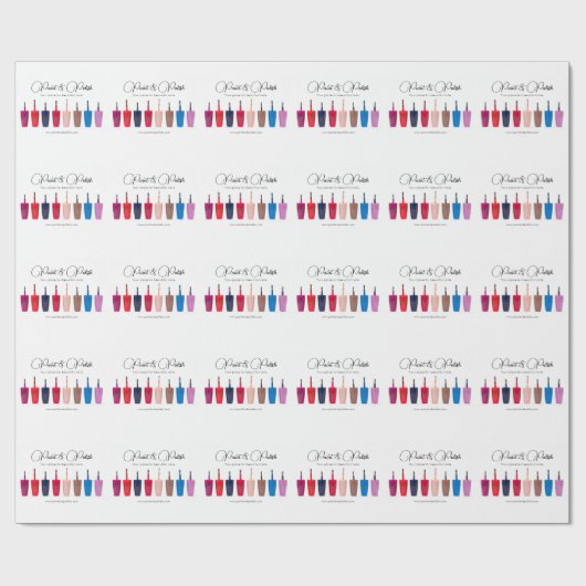 Nagelpoets Kleurenset Nagelsalon Cadeaupapier (Vlak)