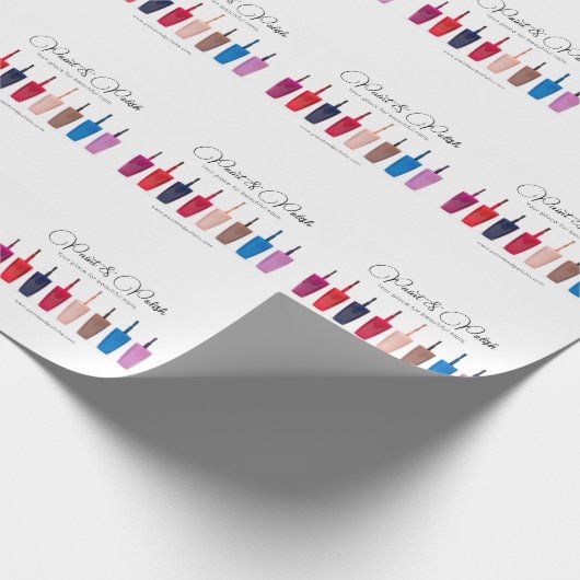 Nagelpoets Kleurenset Nagelsalon Cadeaupapier (Hoek)