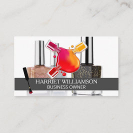 Nagelpolish Borstel | Flesjes Zakelijke Kaart Visitekaartje