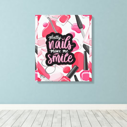 NAGELS ART STIJL CANVAS AFDRUK (Insitu (Houten vloer))