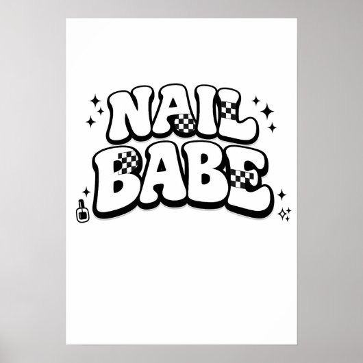 Nagels Babe Printbare Digitale Download Poster (Voorkant)