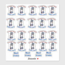 nagels bijgesneden sticker