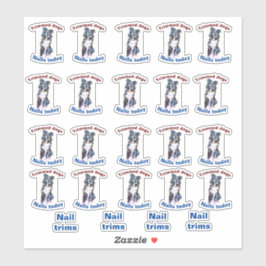 nagels bijgesneden sticker