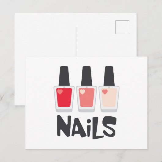 nagels briefkaart (Voorkant / Achterkant)