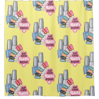 nagels citaat nagels polish salon decoreren ideeën douchegordijn