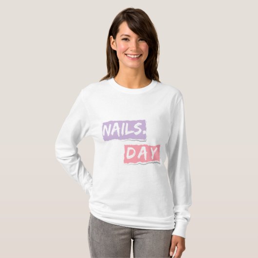 Nagels Dag - Zachte manicure - Making Nails T-shirt (Voorkant volledig)