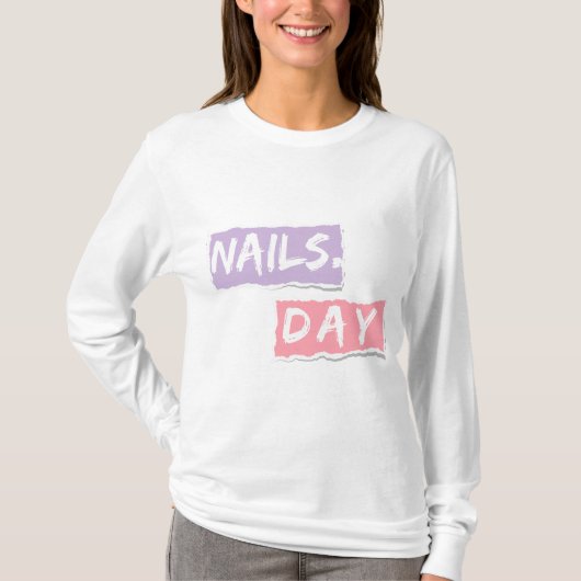 Nagels Dag - Zachte manicure - Making Nails T-shirt (Voorkant)