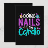 Nagels doen is mijn cardio kaart (Voorkant / Achterkant)