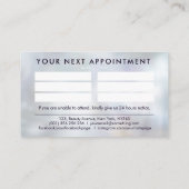 Nagels door - Tekst logo Tekening Glitter Nagellak Visitekaartje (Achterkant)