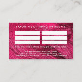 Nagels door Witte Tekst Tekening op glitterachterg Visitekaartje (Achterkant)