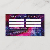 Nagels door Witte Tekst Tekening op glitterachterg Visitekaartje (Achterkant)