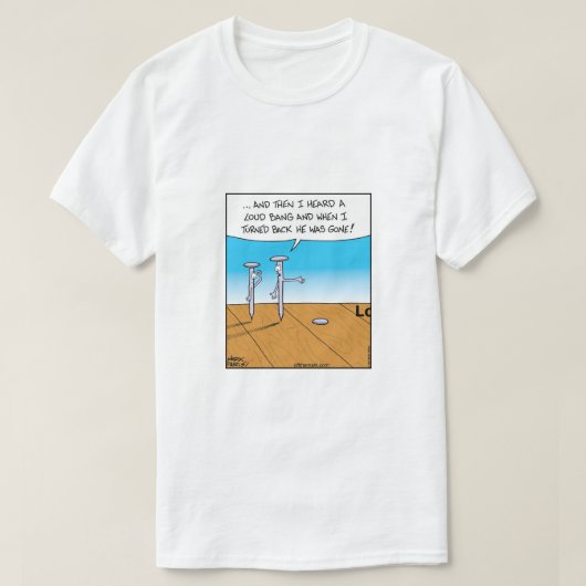 Nagels - hoorde een luide knal t-shirt (Design voorkant)