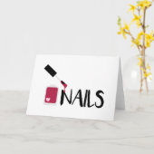 nagels kaart (Gele Bloem)