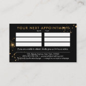 Nagels Logo graphic - Roze Glitter Nagellak Visitekaartje (Achterkant)