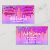 Nagels Make-up Artiest Roze Visitekaartje (Voorkant / Achterkant)