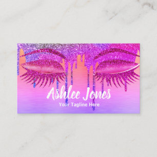 Nagels Make-up Artiest Roze Visitekaartje