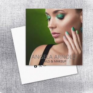 Nagels Make-up Specialist Beauty Salon Vierkante Visitekaartje