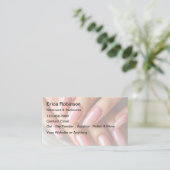 Nagels Manicure Creatieve Afspraakkaarten Visitekaartje (Staand voorkant)