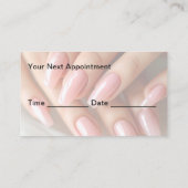 Nagels Manicure Creatieve Afspraakkaarten Visitekaartje (Achterkant)