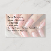 Nagels Manicure Creatieve Afspraakkaarten Visitekaartje (Voorkant)