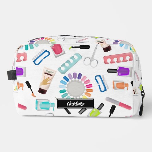 Nagels Manicure Pedicure Schoonheid Make-up Aangep Toilettasje (Voorkant)