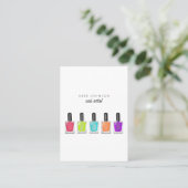 Nagels Manicure Pedicure Schoonheid Nagelkunstenaa Visitekaartje (Staand voorkant)