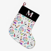 Nagels Manicure Pedicure Schoonheidssalon Monogram Grote Kerstsok (Voorkant (Hangend))