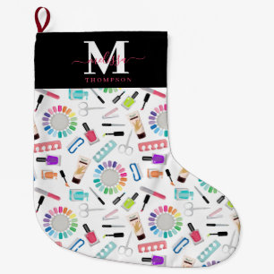 Nagels Manicure Pedicure Schoonheidssalon Monogram Grote Kerstsok