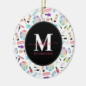 Nagels Manicure Pedicure Schoonheidssalon Monogram Keramisch Ornament (Links)