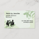 Nagels Manicure Thema Visitekaartjes (Voorkant)