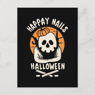 Nagels mooi maken voor Halloween Briefkaart