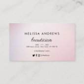 nagels | roos goudglitter drip salon visitekaartje (Achterkant)