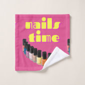 nagels salon decoreren stijl bad handdoek (Wasdoekje)